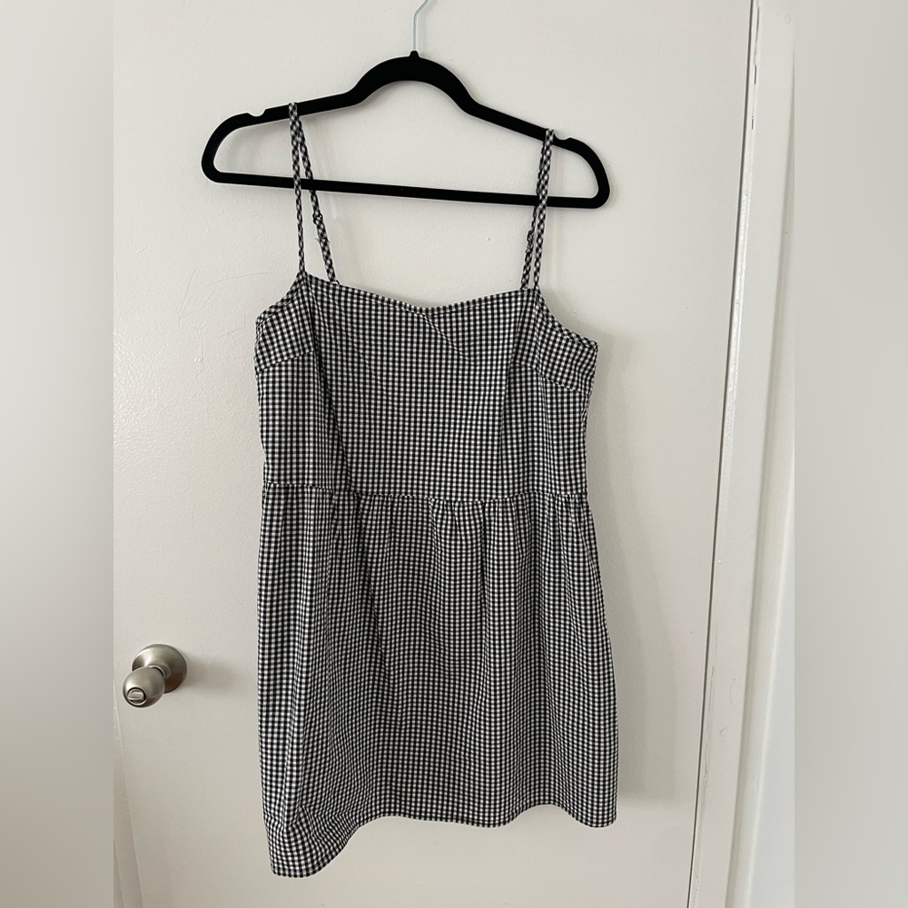 Urban Outfitters Monochrome Checkered Mini Dress